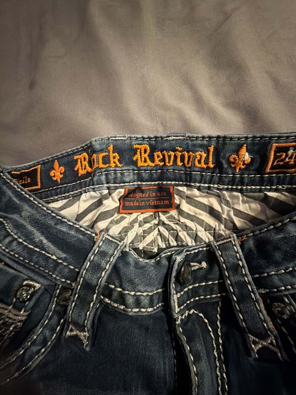 Rock Revival Haile Mid-Rise Skinny Jeans Size 24